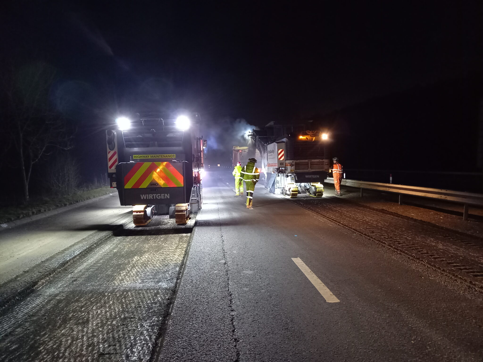 OVERNIGHT RESURFACING WORKS – A702 1 MILE SOUTH OF WEST LINTON AT SLIPPERFIELD