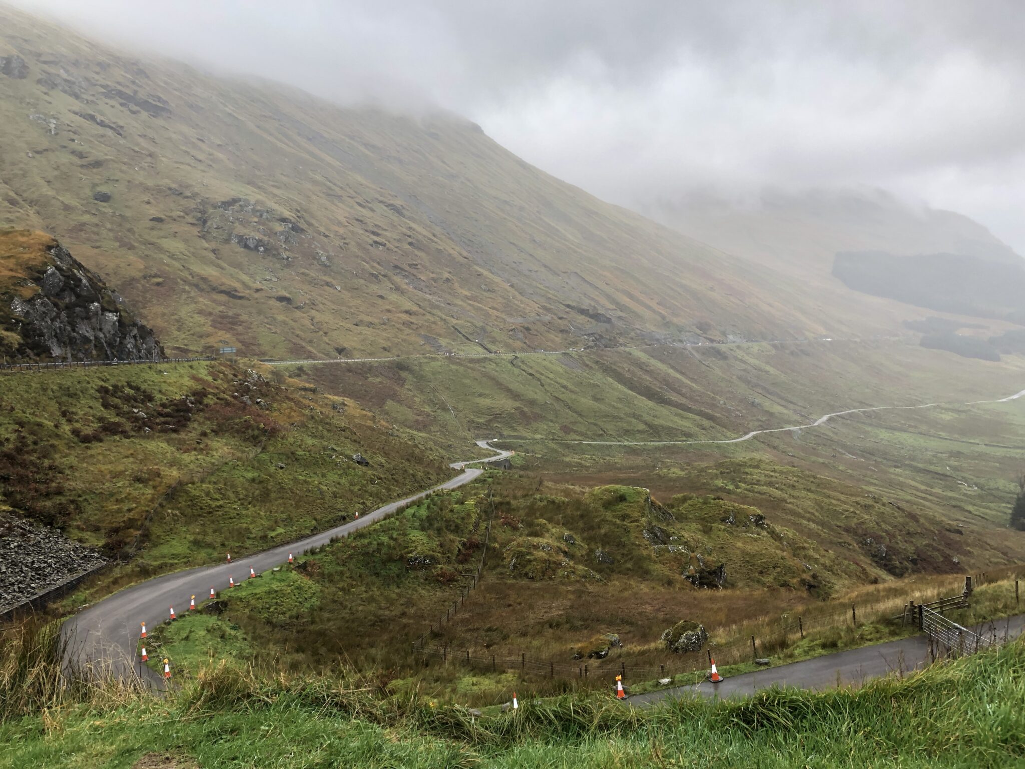 A83 AT REST AND BE THANKFUL: OLD MILITARY ROAD DIVERSION