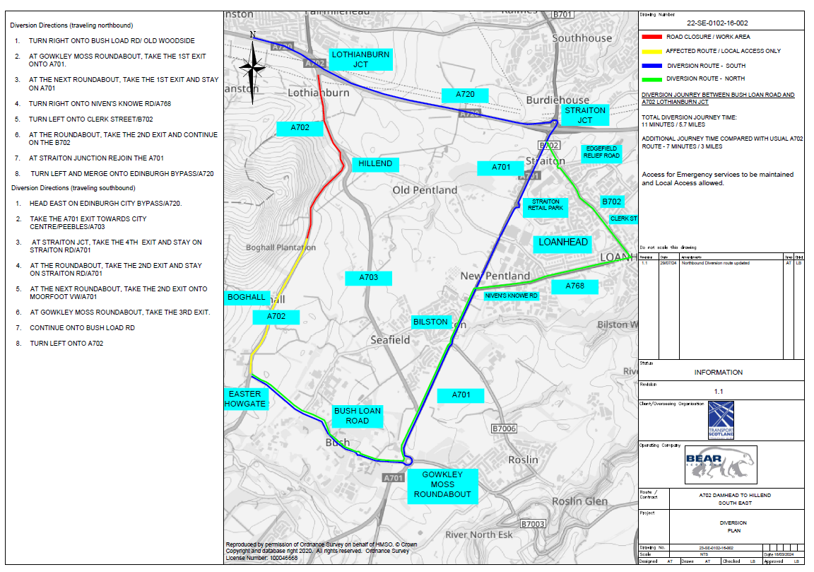 OVERNIGHT RESURFACING – A702 DOLPHINTON TO LOTHIANBURN