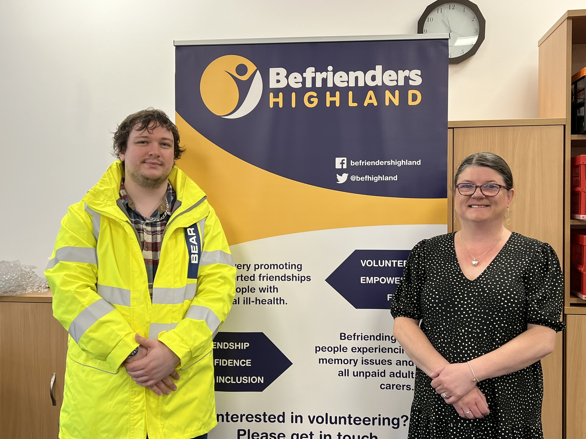 CHARITY TACKLING LONELINESS BENEFITS FROM BEAR SCOTLAND DONATION 