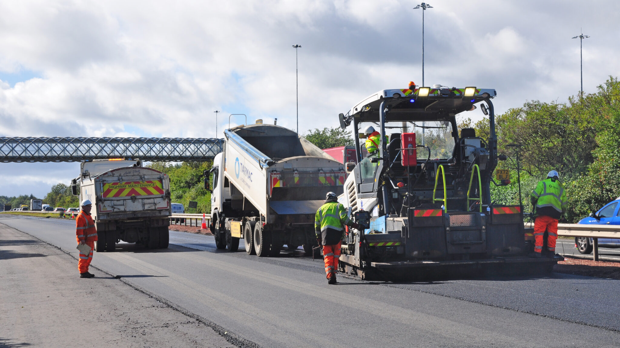 MAJOR WORKS ON THE M8 AT HARTHILL TO FINISH EARLY