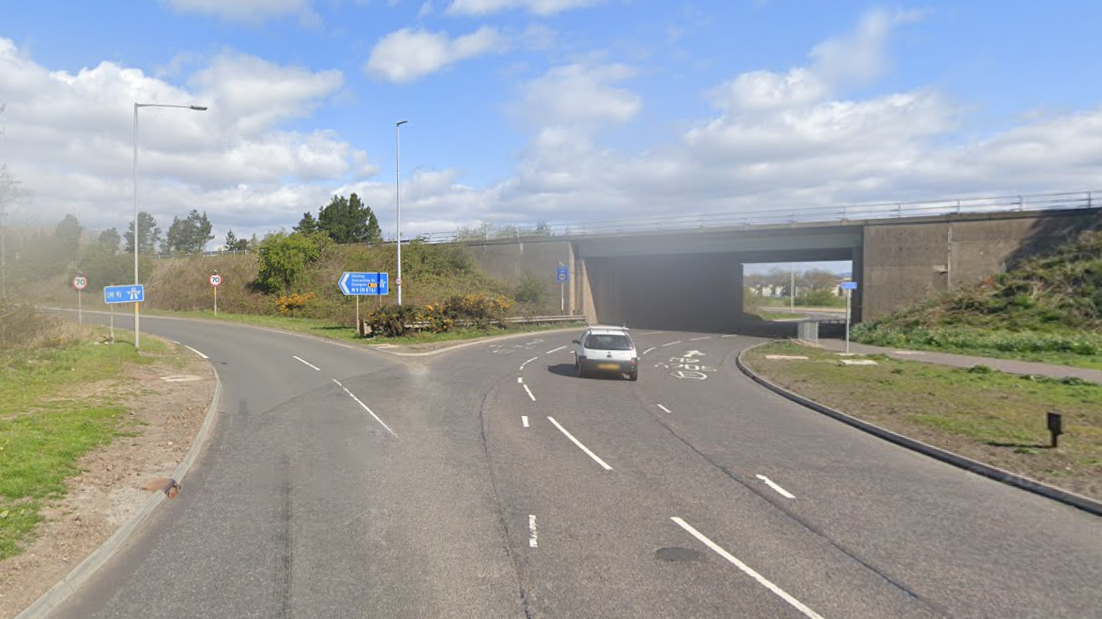 BRIDGE WORKS AT M9 JUNCTION 5 CADGERS BRAE ROUNDABOUT