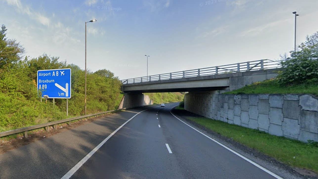 REVISED PLAN FOR BRIDGE WORKS AT M8 JUNCTION 2