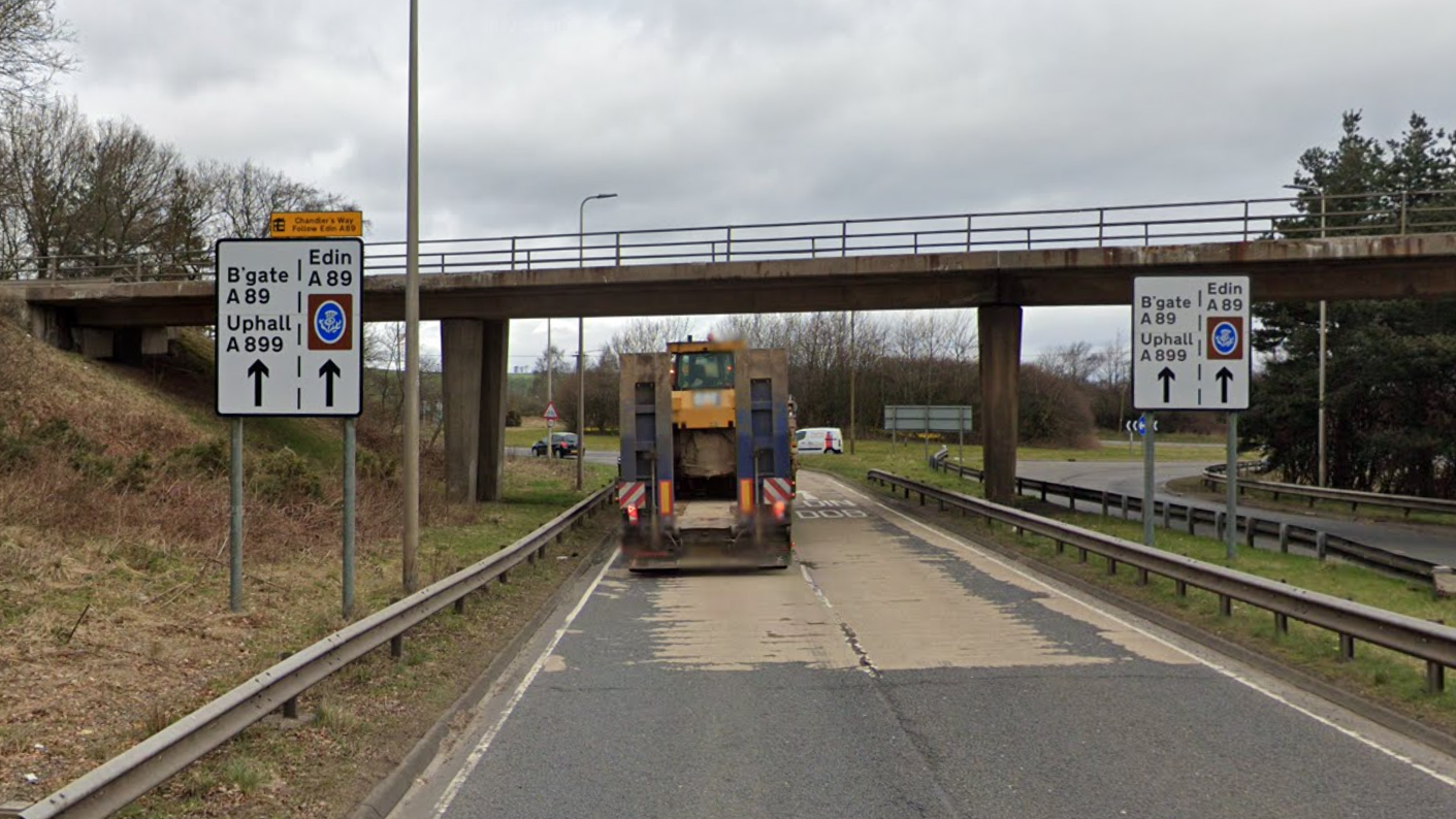 CLOSURE OF A899 AND M8 JUNCTION 3 SLIP ROAD FOR BRIDGE WORKS