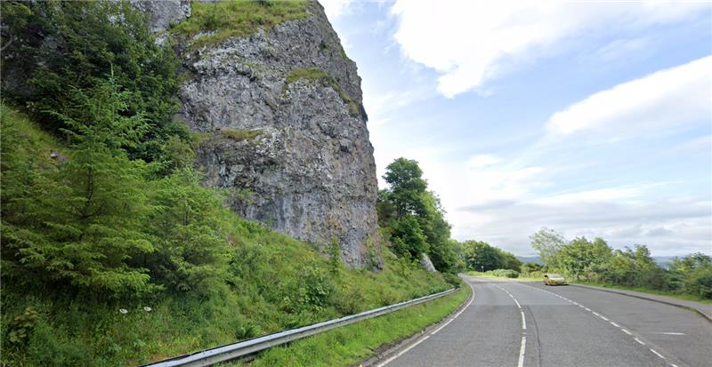 ROCKSLOPE STABILISATION WORKS PLANNED ON THE A828 BETWEEN LEDAIG AND BENDERLOCH