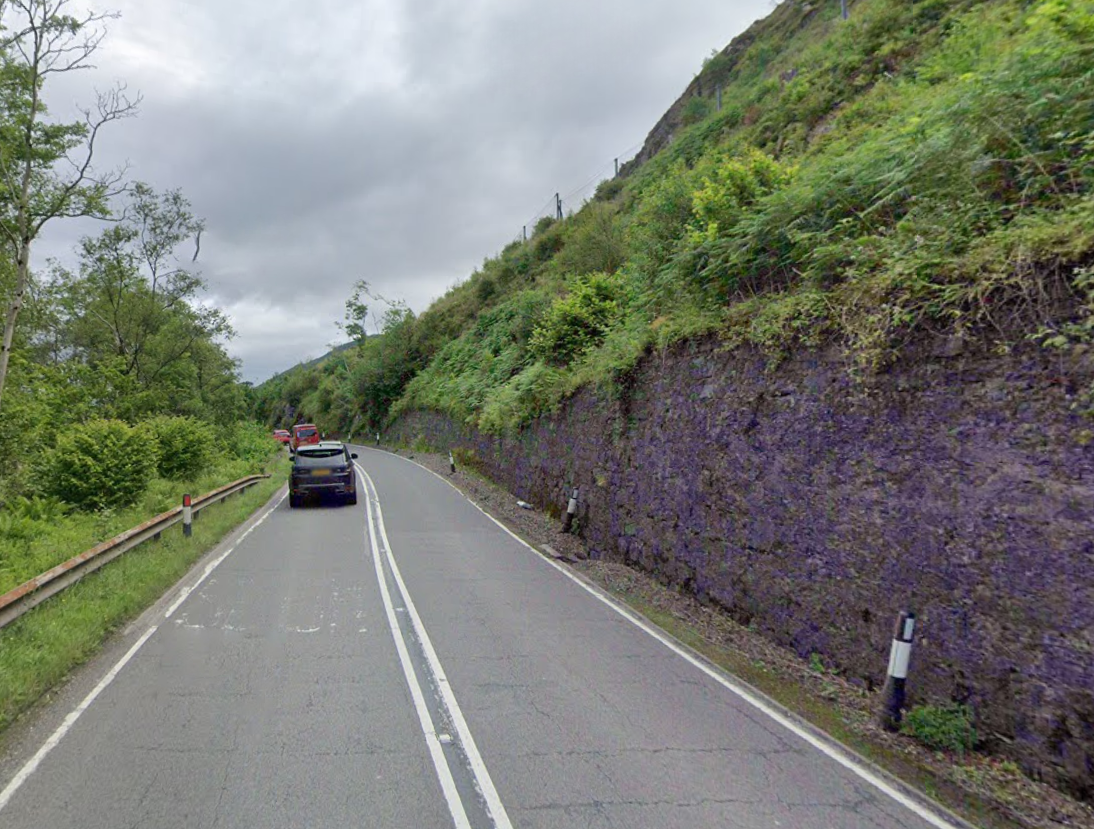 ROCKSLOPE WORKS ON A82 NORTH OF CORRAN