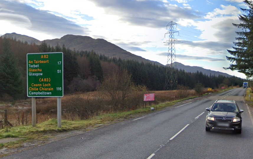 OVERNIGHT ROAD LINING IMPROVEMENTS ON A82 BETWEEN TARBET AND CRIANLARICH