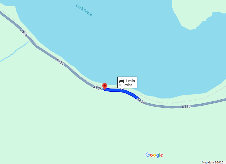 GEOPHYSICAL SURVEYS TAKING ON A835 AT LOCH GARVE