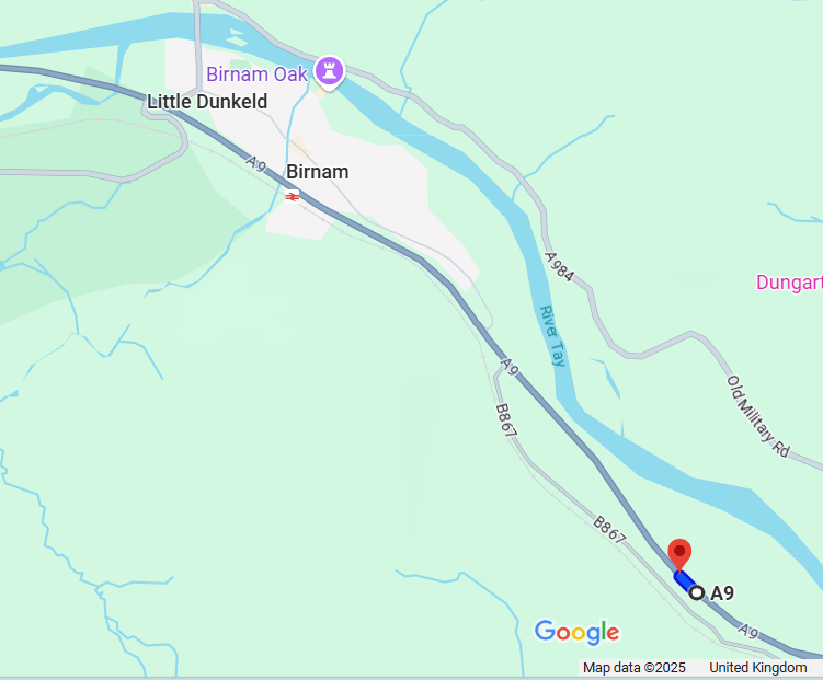 SIGNING IMPROVEMENTS ON A9 SOUTH OF BIRNAM