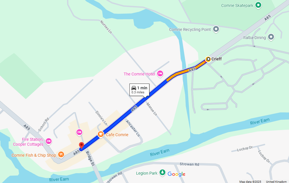 DRAINAGE IMPROVEMENTS ON A85 COMRIE