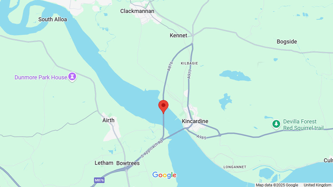 CARRIAGEWAY REPAIRS ON THE A876 SOUTHBOUND