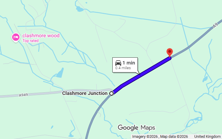 TREE FELLING WORKS ON A9 AT CLASHMORE JUNCTION, DORNOCH